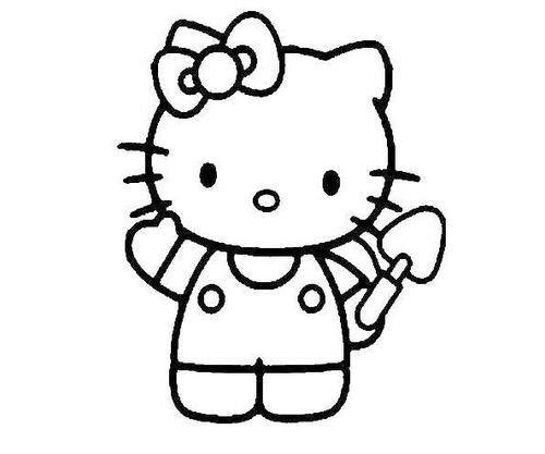 hello kitty猫怎么画 kitty猫简笔画图片