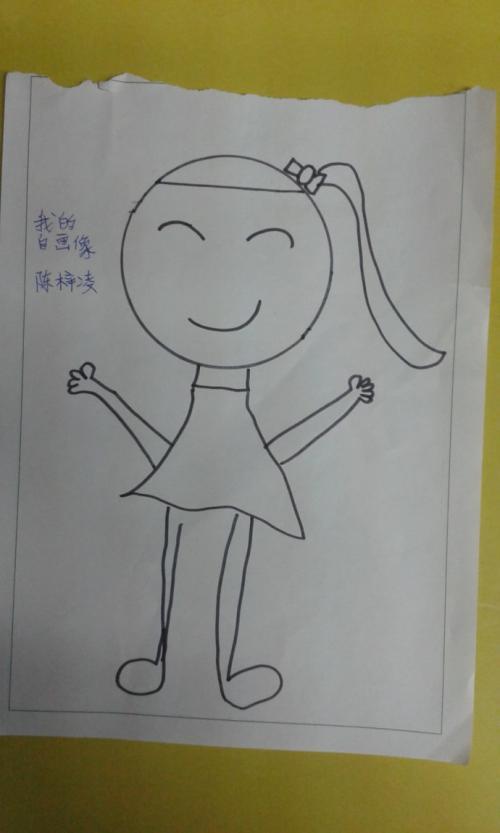 幼儿园自画像简笔画步骤