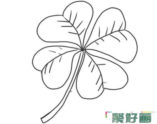 四叶草简笔画步骤教程怎么画简笔画教程