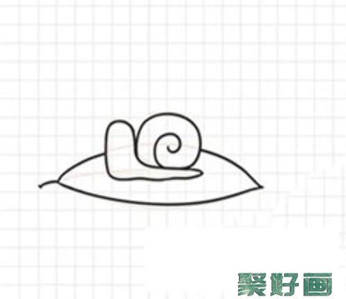 蜗牛简笔画带颜色怎么画简笔画教程