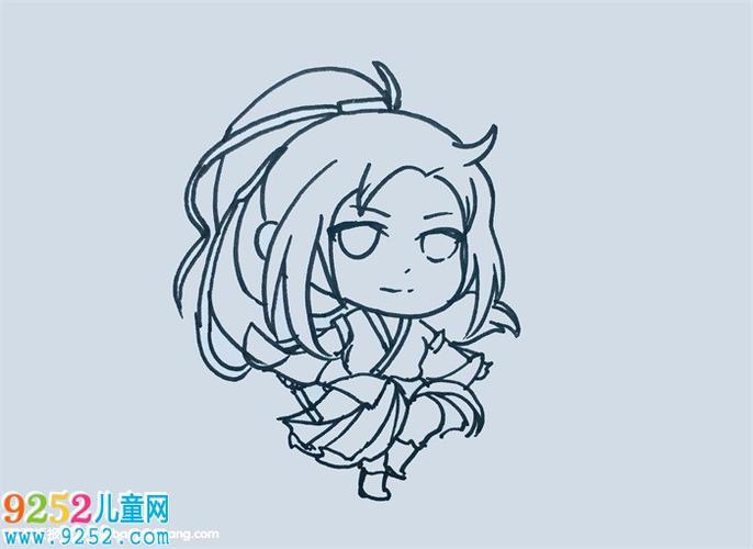 魔道祖师简笔画q版动漫人物魔道祖师简笔画