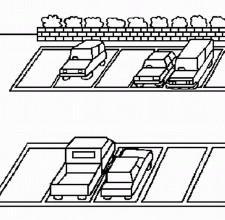 多功能停车位简笔画