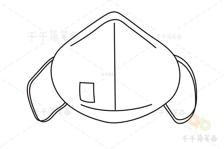 口罩怎么画简笔画图片