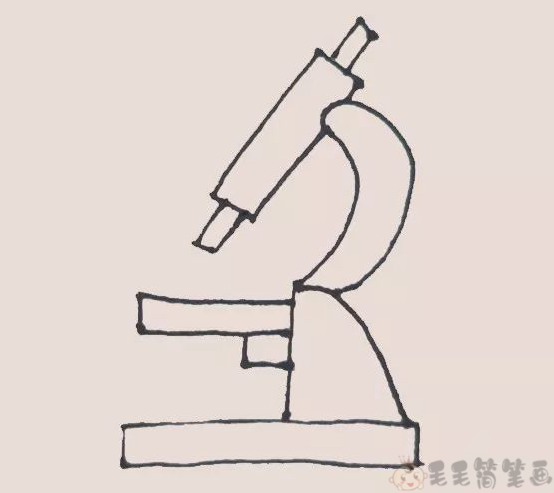 简笔画显微镜幼儿简笔画显微镜教程