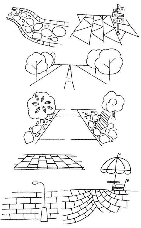 街道怎么画简笔画图解-儿童简笔画大全