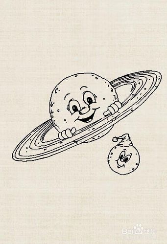 宇宙图片简笔画怎么画