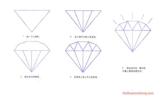 宝石简笔画宝石简笔画