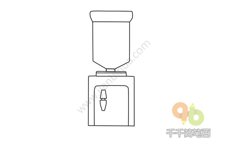 饮水机简笔画步骤图