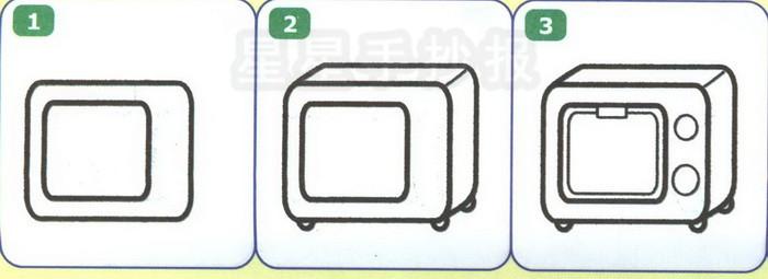 画 日常用品简笔画  正文内容微波炉的内容 微波炉microwave oven