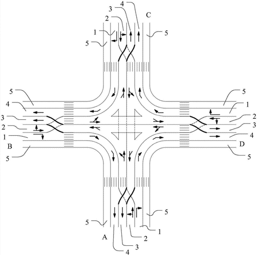 环岛路的简笔画