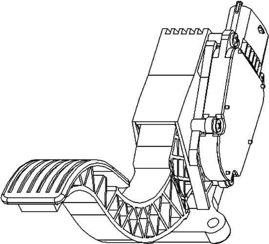 电子油门踏板简笔画教程