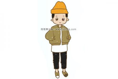 小男孩简笔画