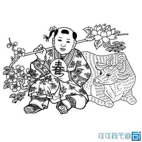 年画娃娃简笔画教程 第4页