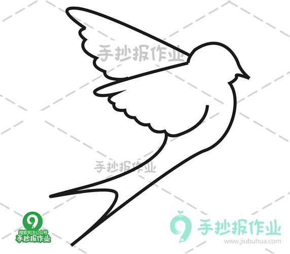 小燕子简笔画