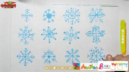 雪花简笔画