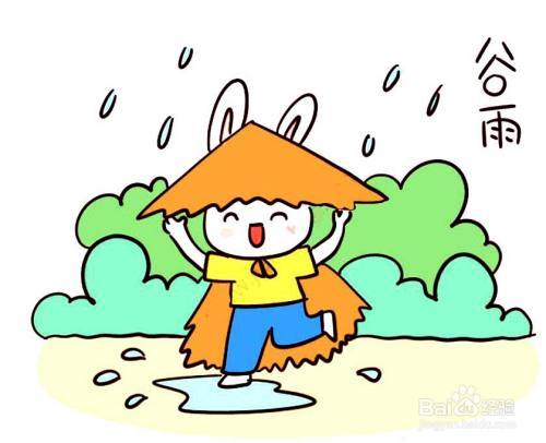 谷雨节气怎么画简笔画