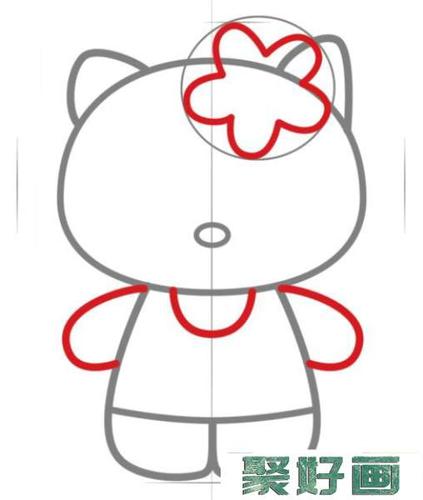 hellokitty简笔画的画法步骤教程怎么画简笔画教程