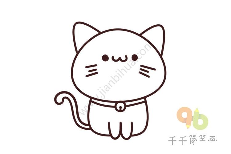 小猫简笔画图片 小画家自己也能画出来