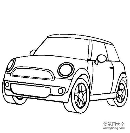 小汽车简笔画minicooper简笔画图片