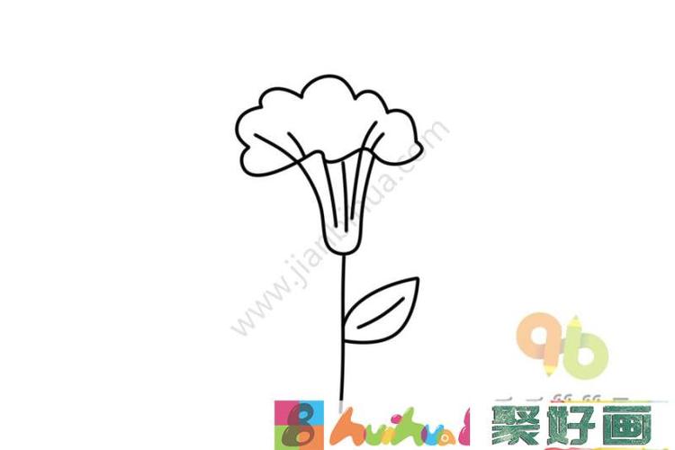 漂亮小花简笔画画法怎么画简笔画教程