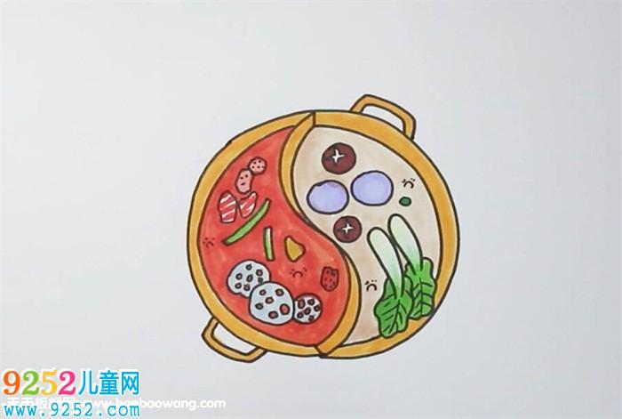 火锅简笔画锅简笔画