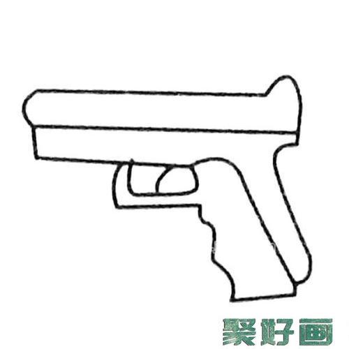 玩具手枪简笔画步骤图怎么画简笔画教程