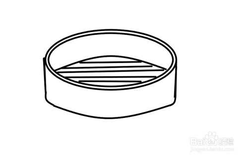 带颜色蒸笼简笔画