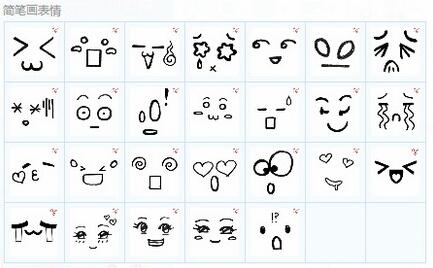 简笔画表情包 免费版