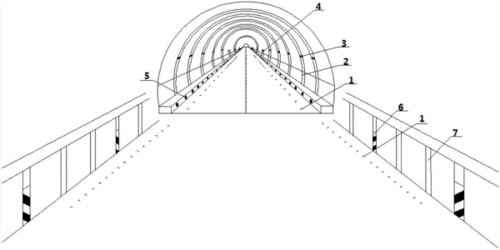 高速公路隧道简笔画