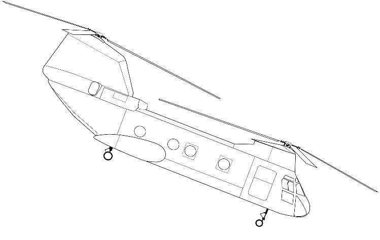 ch-46海骑士直升机图片简笔画-学笔画