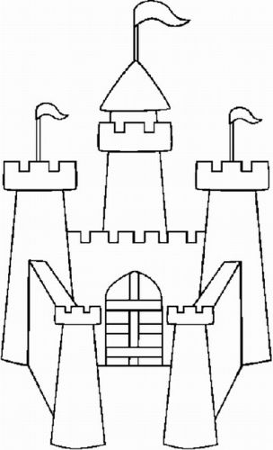 幼儿简笔画                 儿童简笔画                 城堡