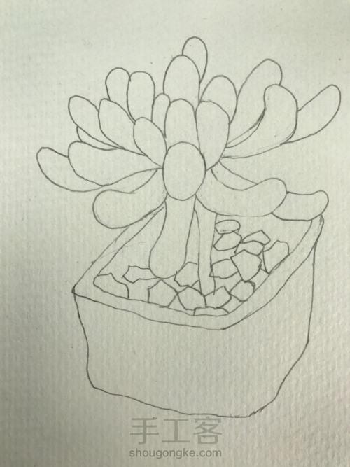 水彩素描简笔画