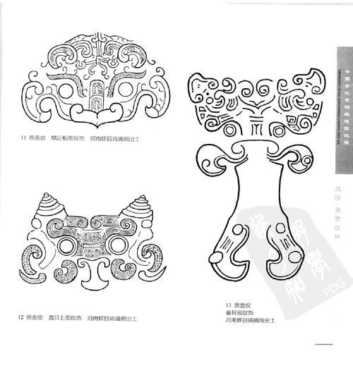 青铜器花纹的简笔画