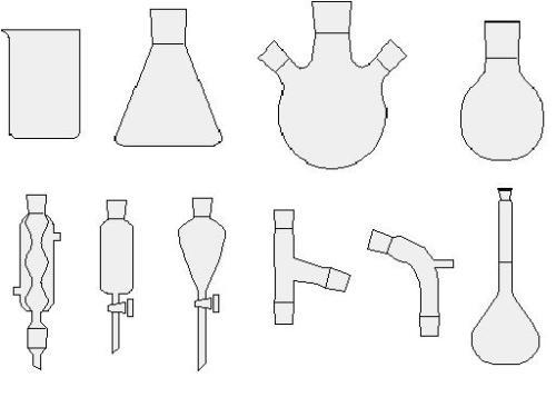 有机实验仪器简笔画