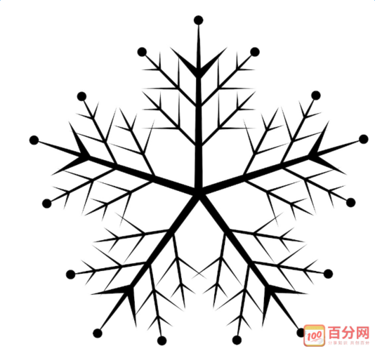 雪花图片简笔画