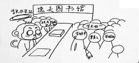 有关大学生活的简笔画