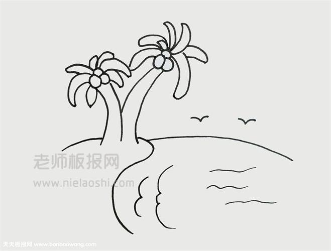 大海简笔画图片 大海如何画的