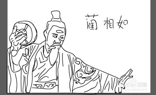 蔺相如的简笔画