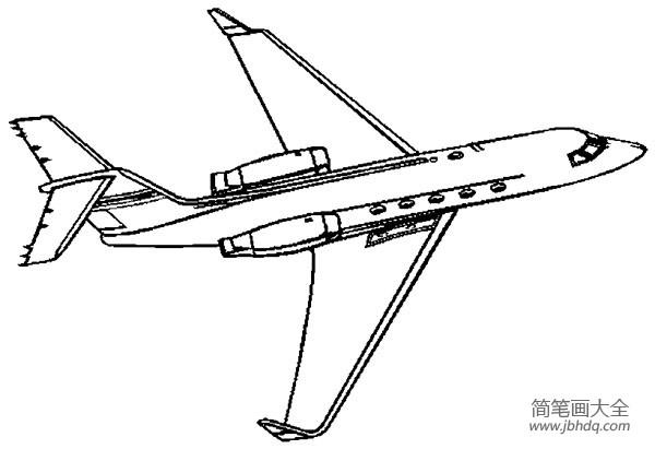 飞机简笔画航空飞机简笔画图片