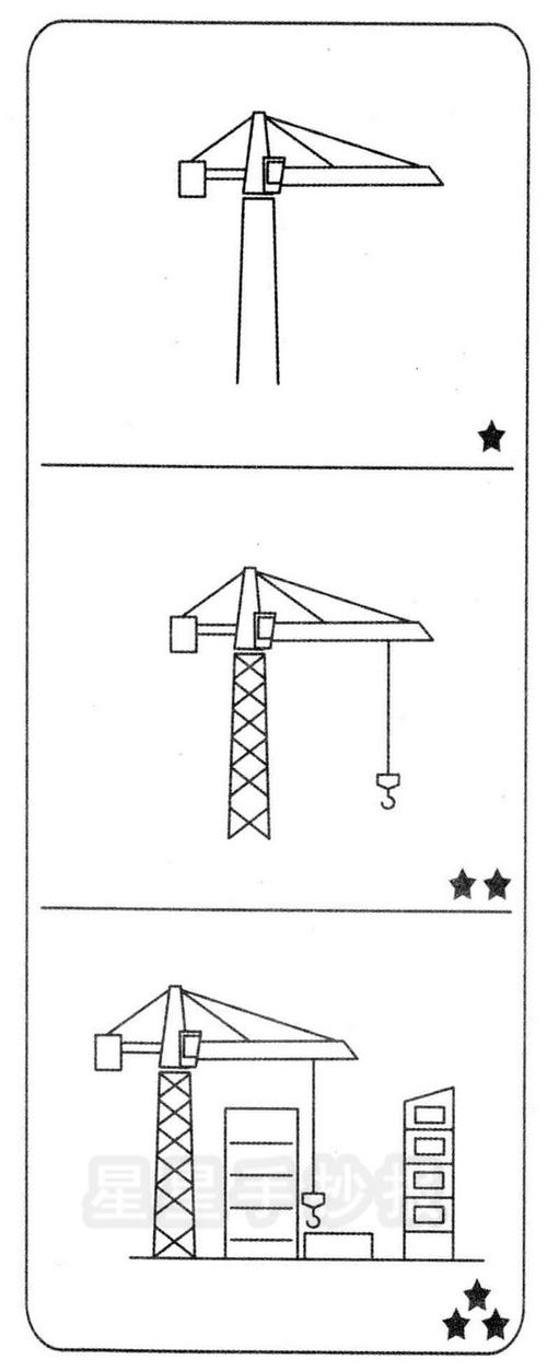 建筑工地简笔画