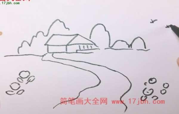 儿童春天风景画简笔画春天风景怎么画漂亮