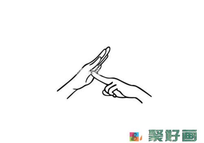 手势简笔画各种不同手势的简笔画图片怎么画简笔画教程