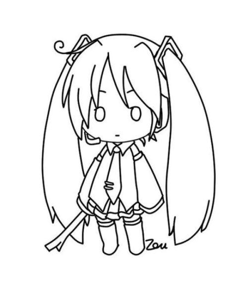 初音的简笔画和图片