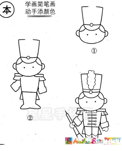 英国士兵简笔画图片