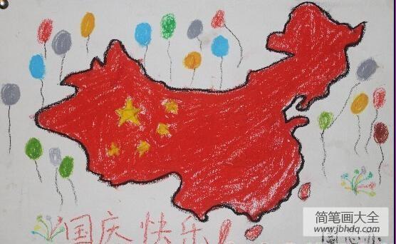 十一国庆节儿童画-祖国母亲的样子--简笔画大全