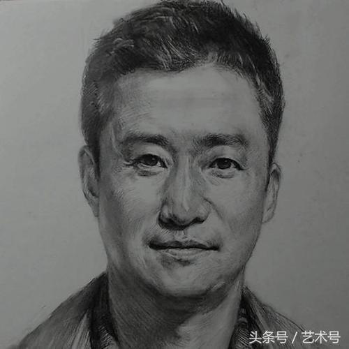 吴京的素描简笔画