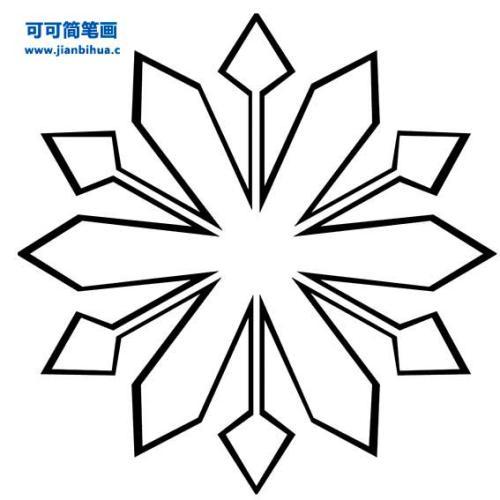 雪花怎么画雪花简笔画