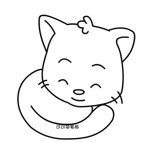 可爱小猫简笔画动物简笔画怎么画可爱的小猫咪