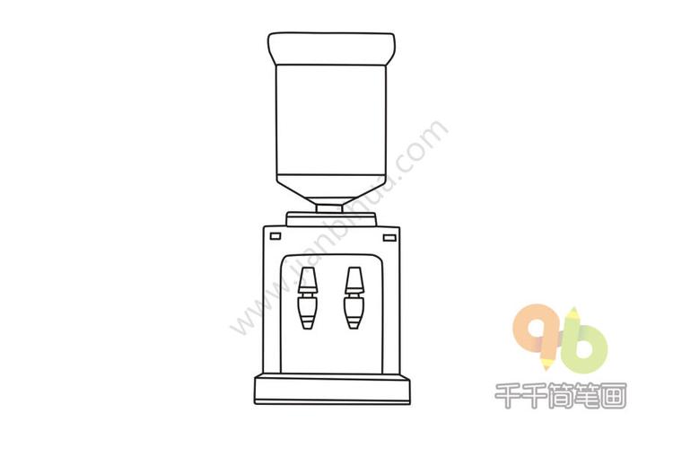 饮水机简笔画步骤图