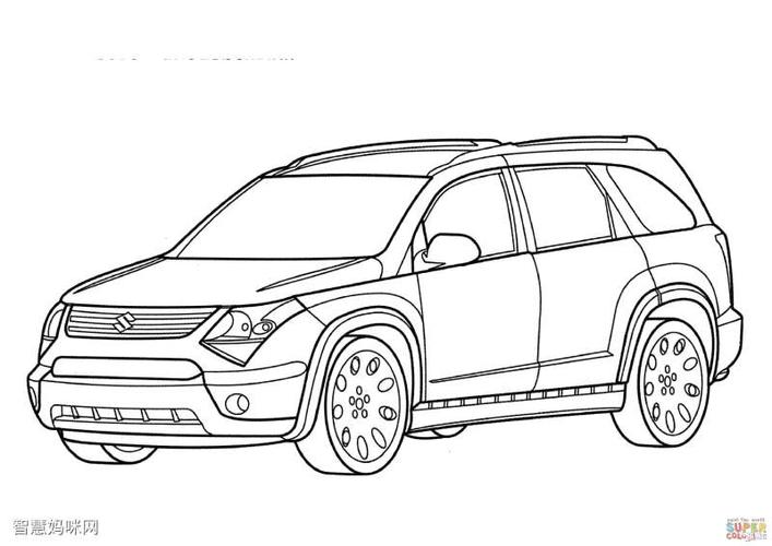 铃木飞度填色图片铃木小汽车简笔画上一篇大众客车t2填色图片下一篇